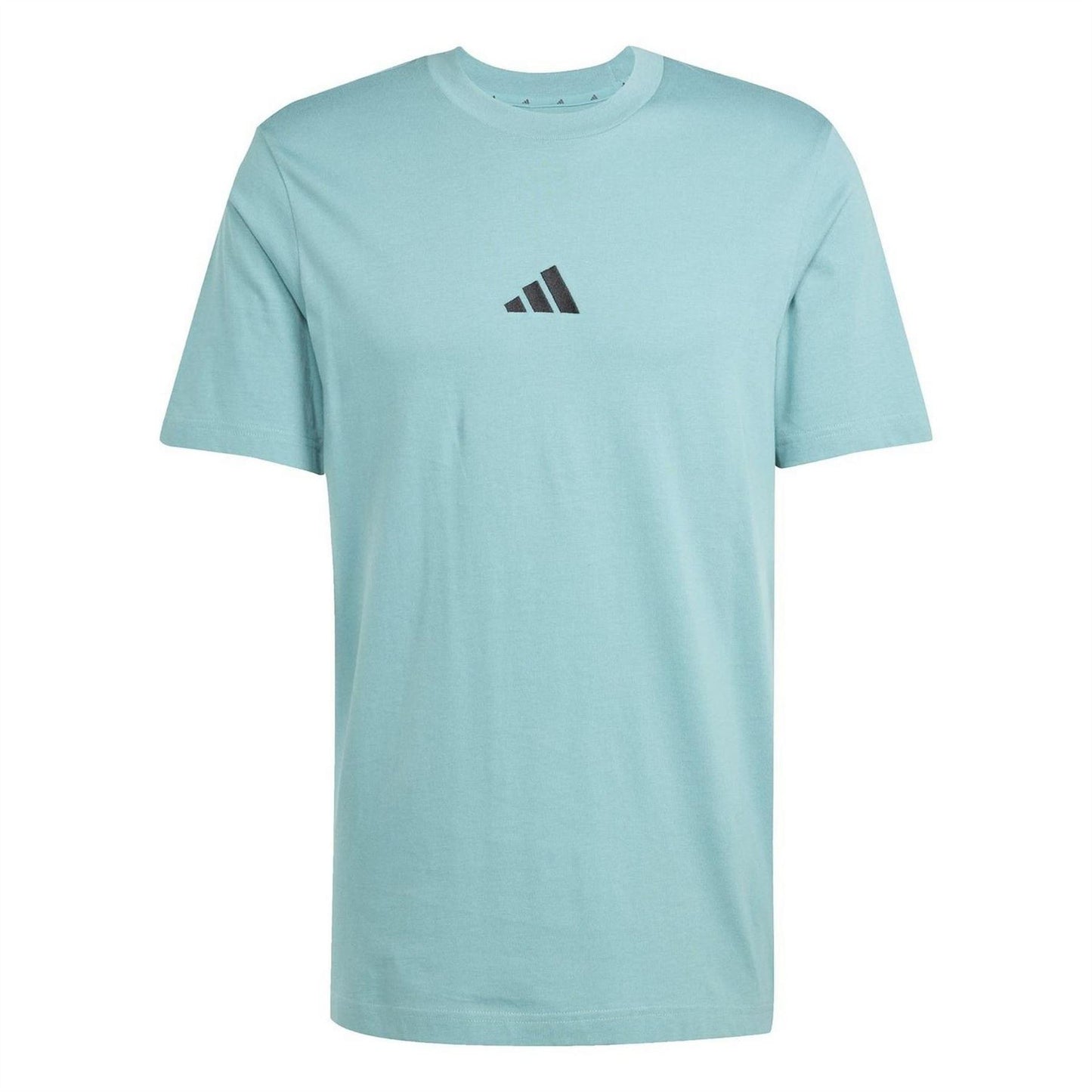 Teal Green - Front - Adidas Mens Essentials Logo T-Shirt