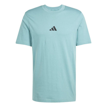 Teal Green - Front - Adidas Mens Essentials Logo T-Shirt