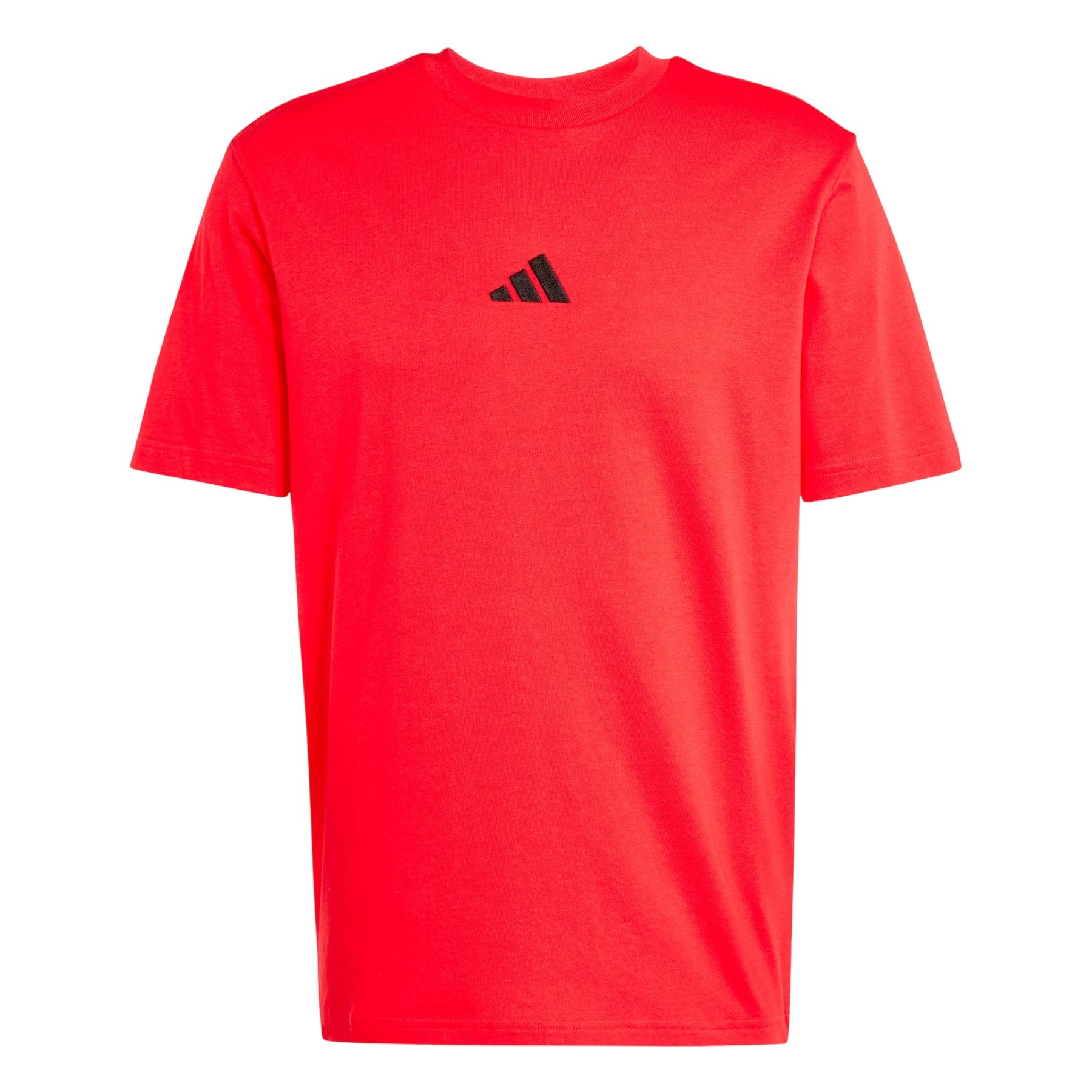 Ruby Red - Front - Adidas Mens Essentials Logo T-Shirt