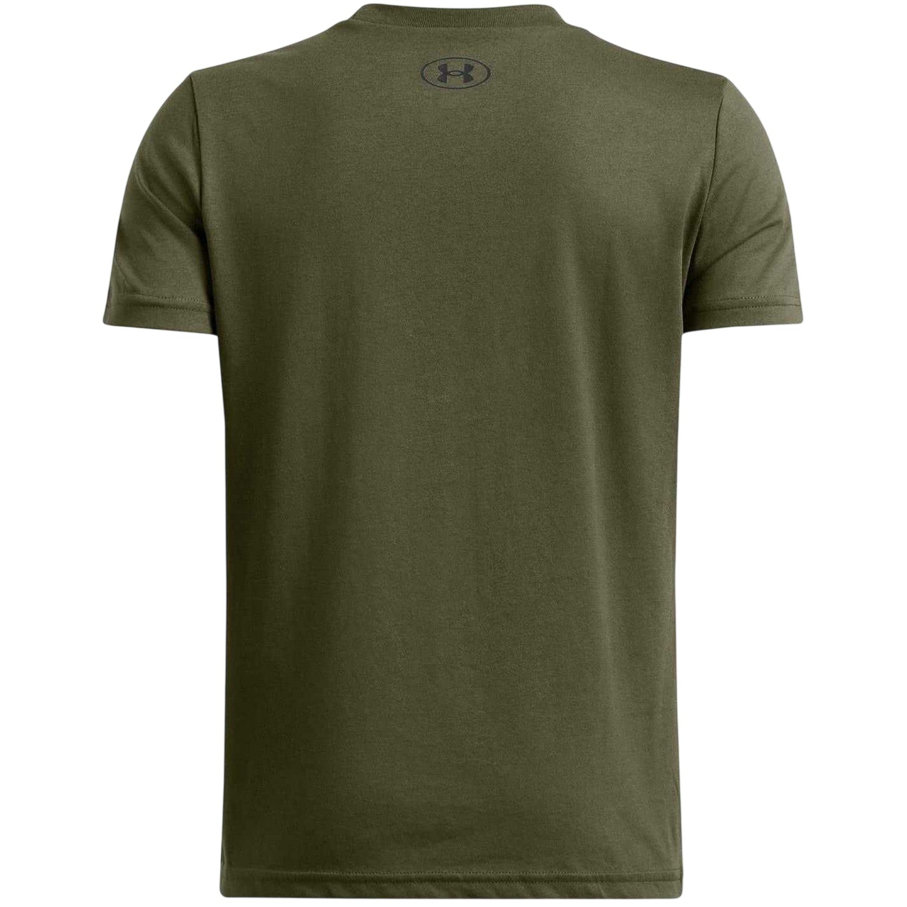 Marine OD Green - Back - Under Armour Childrens-Kids Wordmark Logo T-Shirt