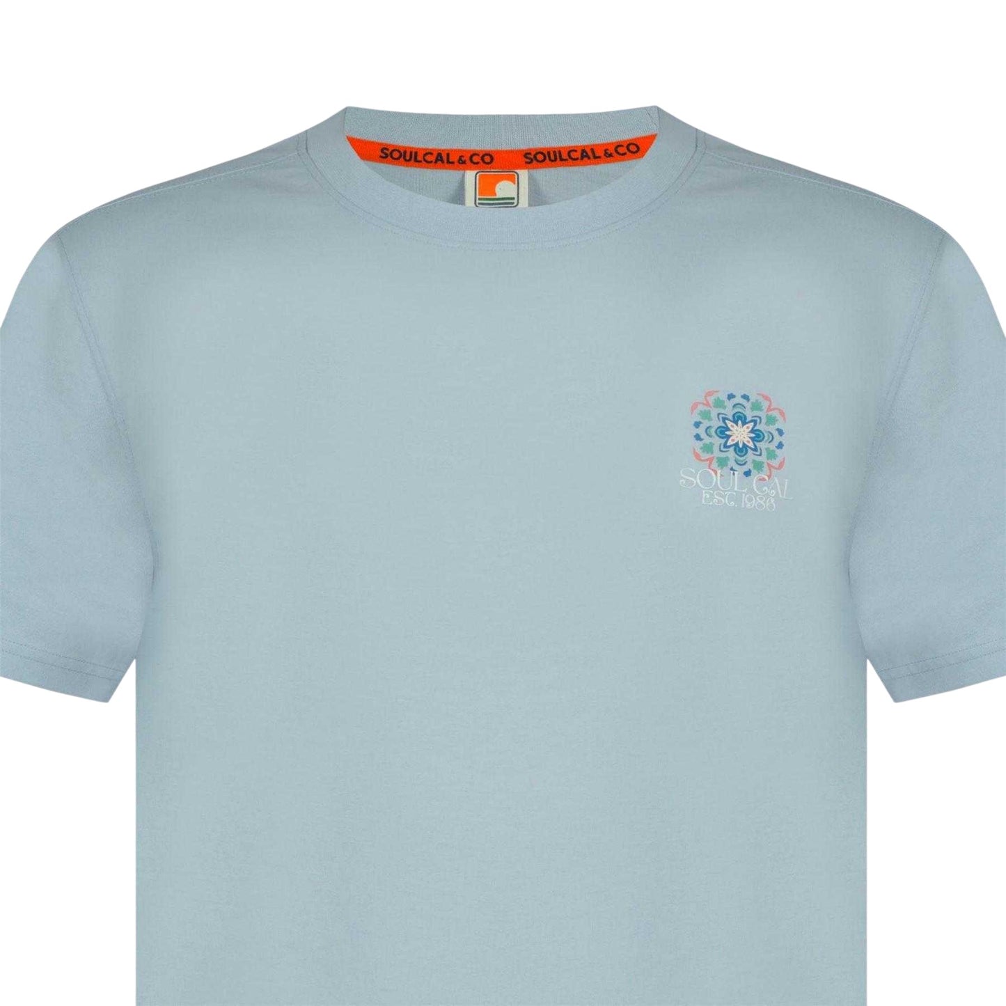 Tile Blue - Side - SoulCal Mens Tile Print T-Shirt