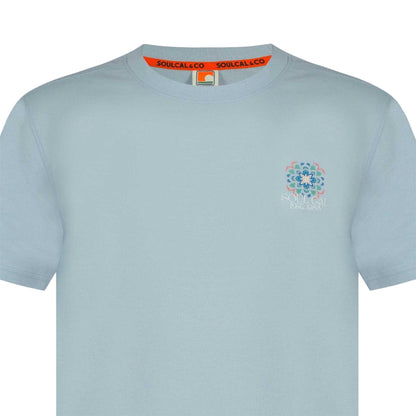 Tile Blue - Side - SoulCal Mens Tile Print T-Shirt