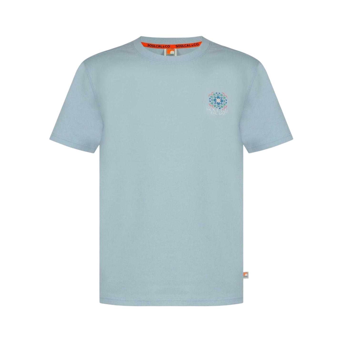 Tile Blue - Front - SoulCal Mens Tile Print T-Shirt