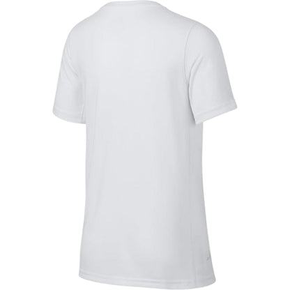 White - Back - Nike Childrens-Kids Swoosh T-Shirt