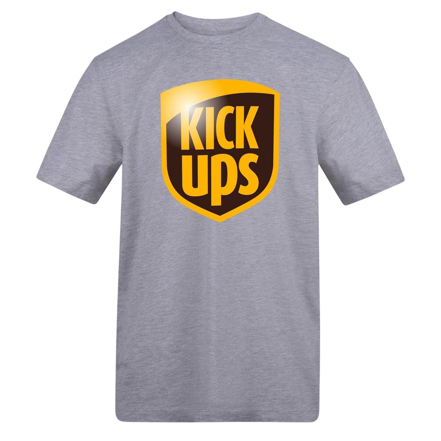 Grey - Front - AWD Mens Kick Ups T-Shirt
