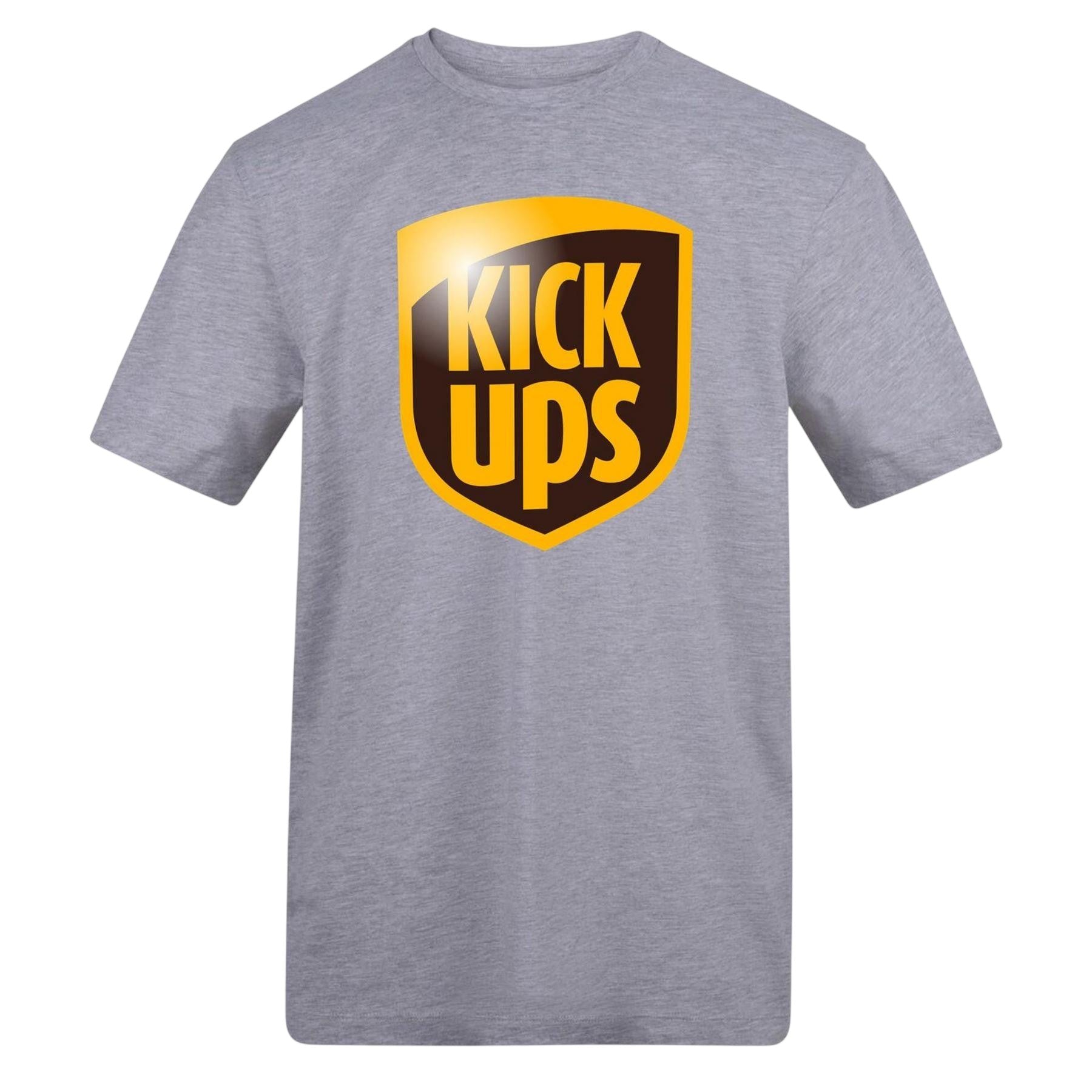 Grey - Front - AWD Mens Kick Ups T-Shirt