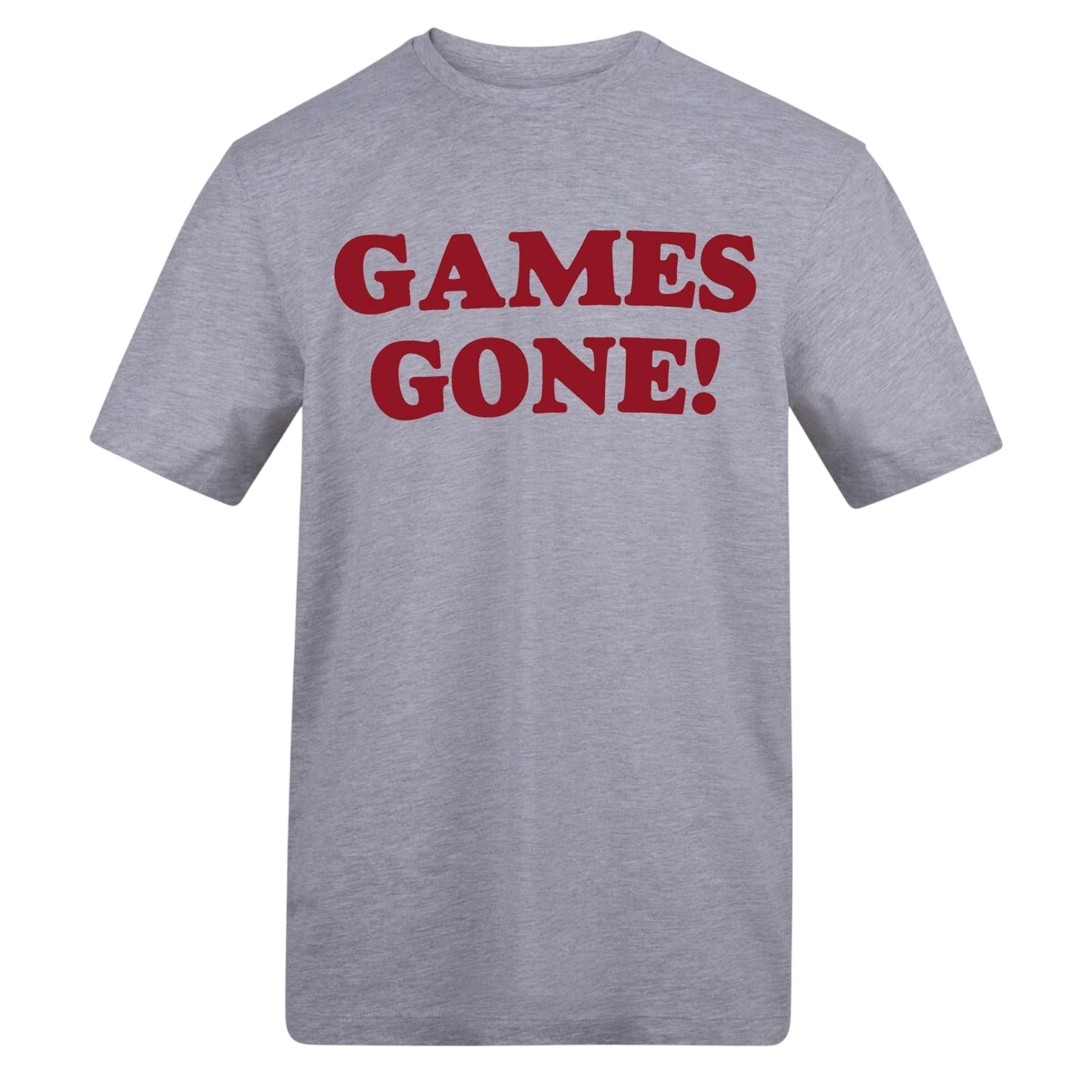 Grey - Front - AWD Mens Games Gone T-Shirt