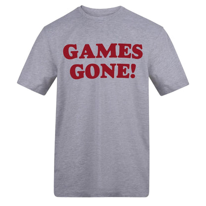 Grey - Front - AWD Mens Games Gone T-Shirt