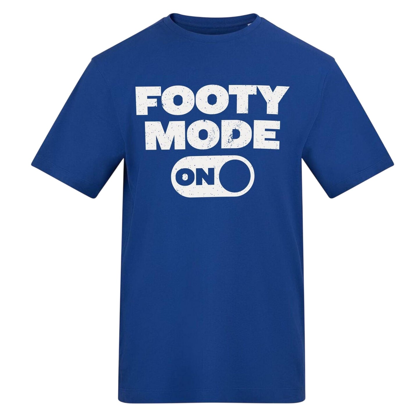 Blue - Front - AWD Mens Footy Mode On T-Shirt