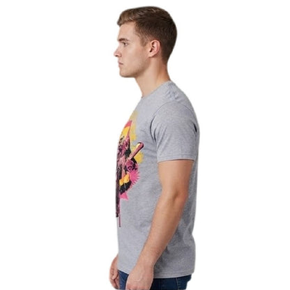 Grey - Back - Star Wars Mens Welcome To Endor Ewok T-Shirt