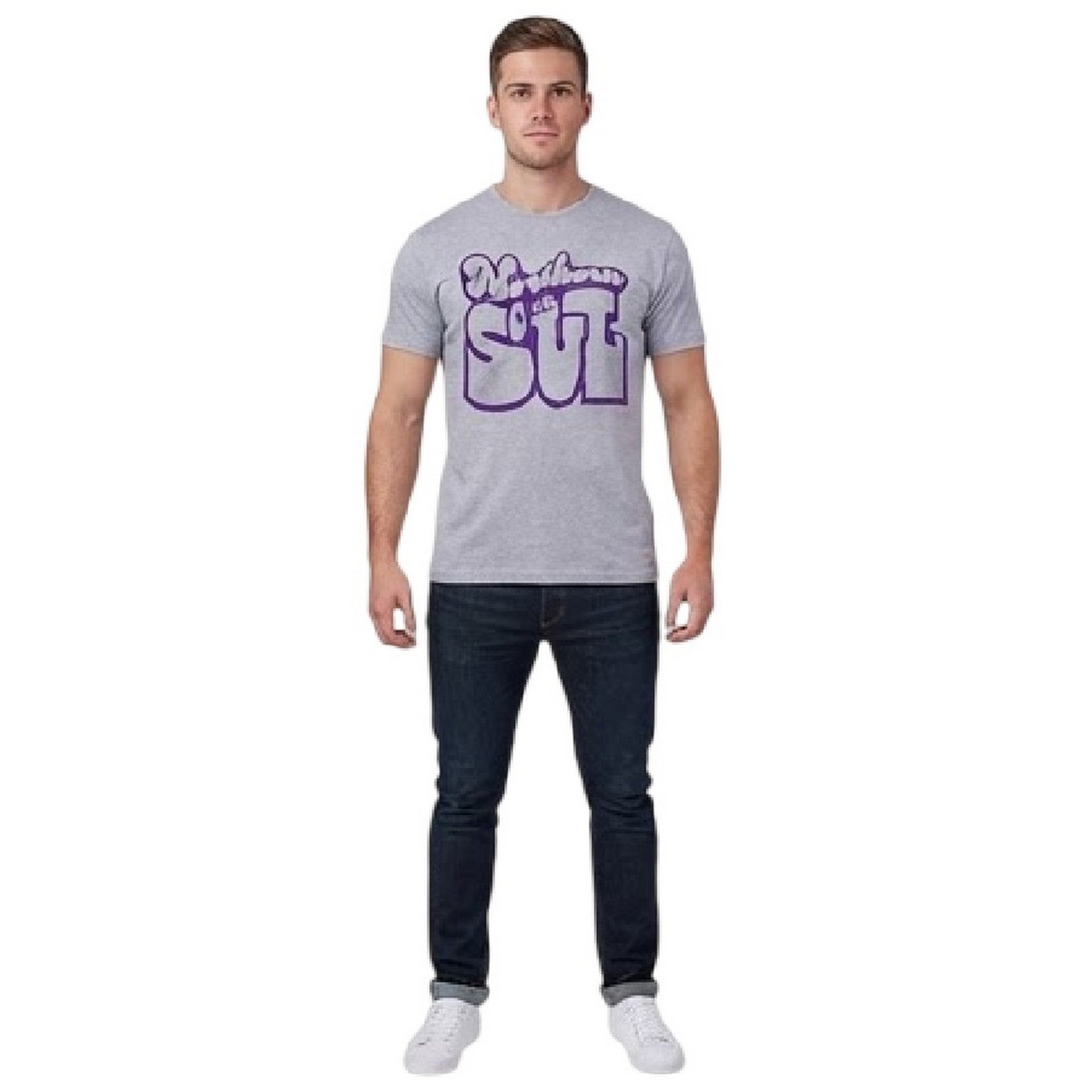 Grey - Side - AWD Unisex Adult Northern Soul T-Shirt