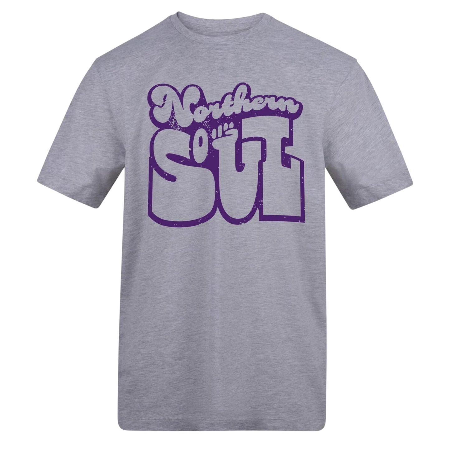Grey - Front - AWD Unisex Adult Northern Soul T-Shirt