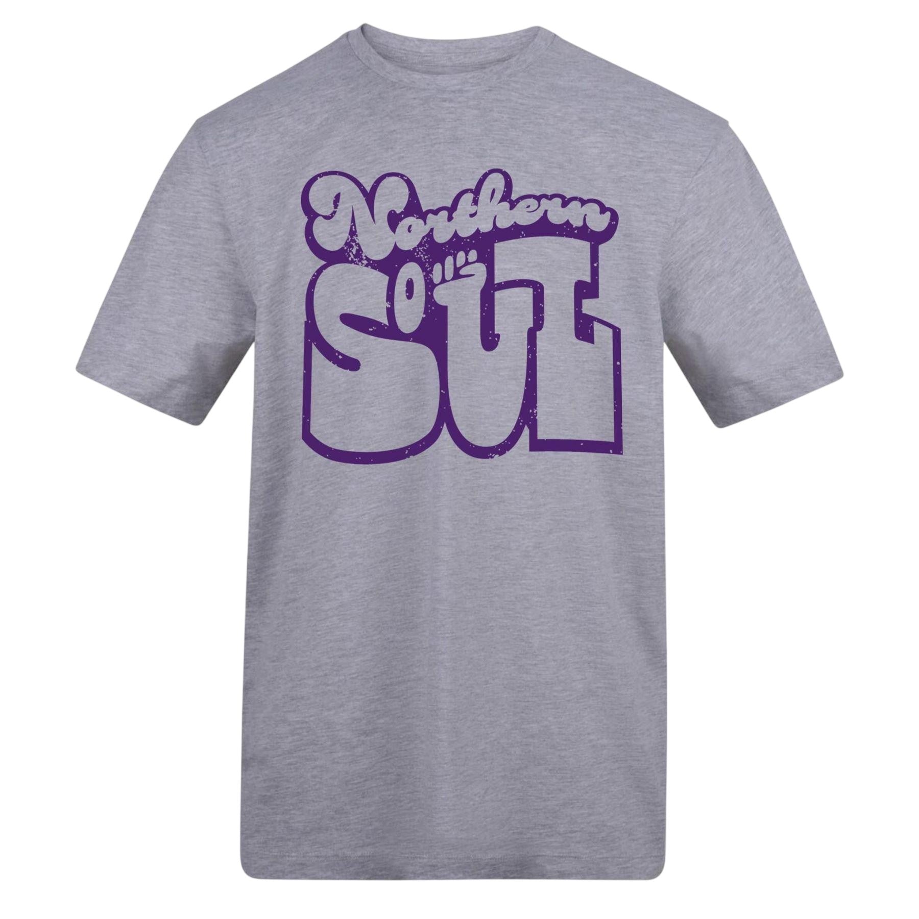 Grey - Front - AWD Unisex Adult Northern Soul T-Shirt