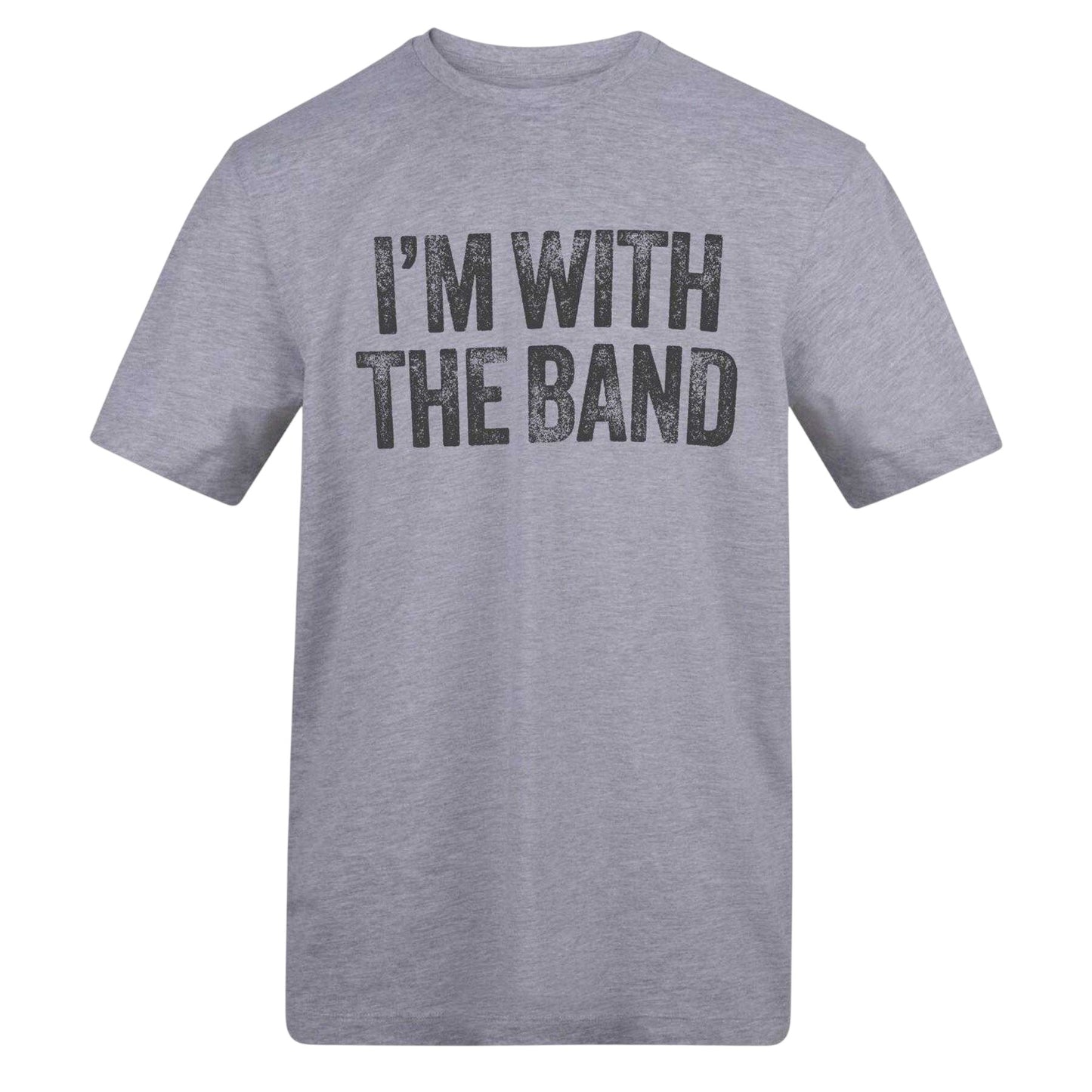 Grey - Front - AWD Unisex Adult I´m With The Band T-Shirt