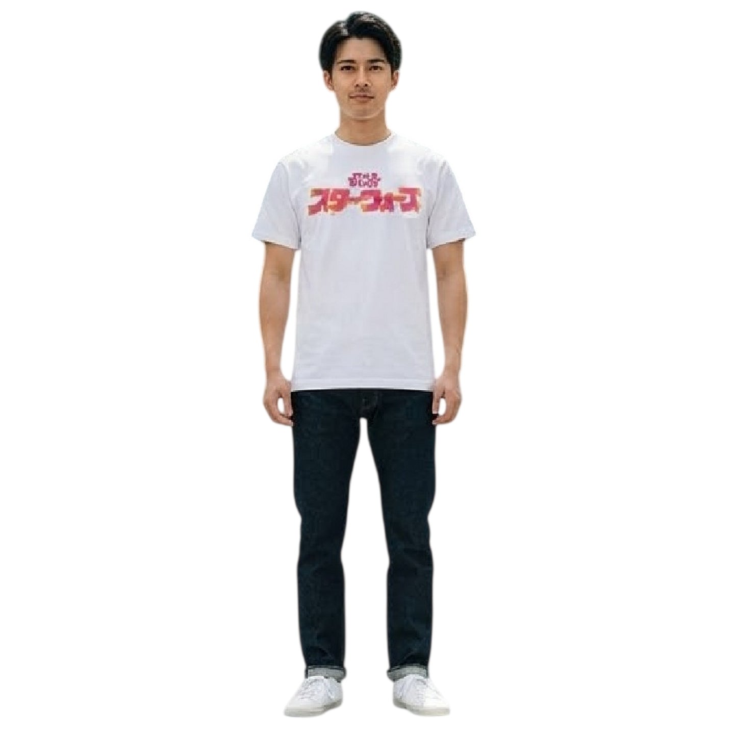 Beige - Side - Star Wars Unisex Adult Japanese Logo T-Shirt