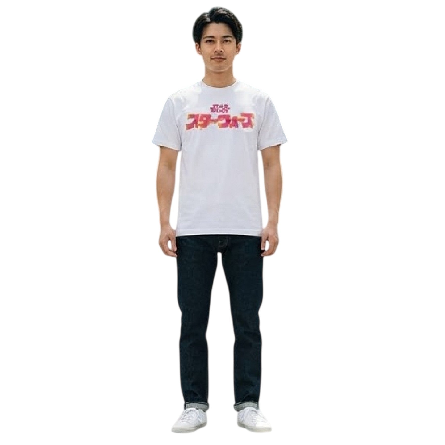 Beige - Side - Star Wars Unisex Adult Japanese Logo T-Shirt