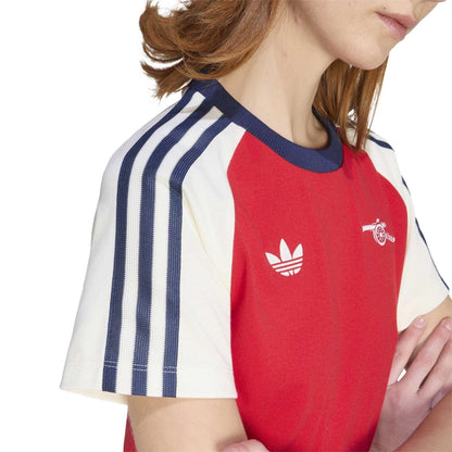 Red-White - Lifestyle - Adidas Womens-Ladies Arsenal FC T-Shirt