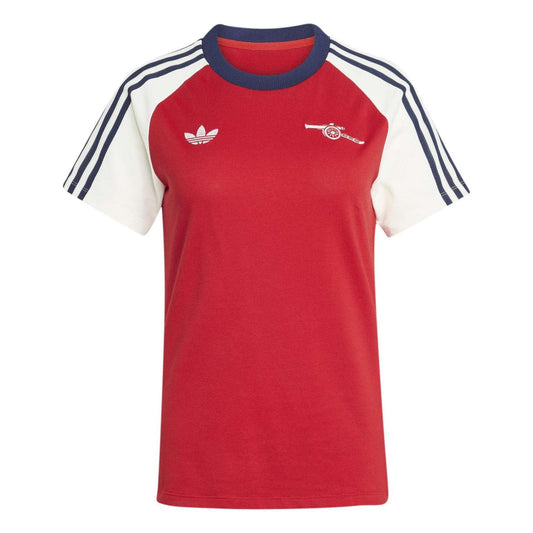 Red-White - Front - Adidas Womens-Ladies Arsenal FC T-Shirt