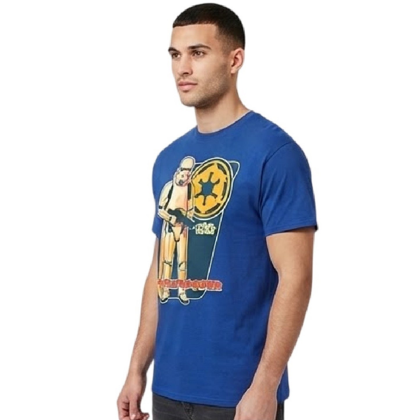 Blue - Back - Star Wars Unisex Adult Stormtrooper T-Shirt