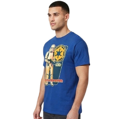 Blue - Back - Star Wars Unisex Adult Stormtrooper T-Shirt