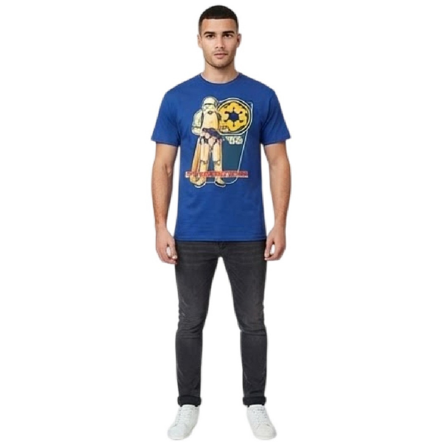 Blue - Side - Star Wars Unisex Adult Stormtrooper T-Shirt