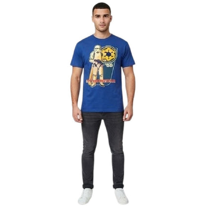 Blue - Side - Star Wars Unisex Adult Stormtrooper T-Shirt