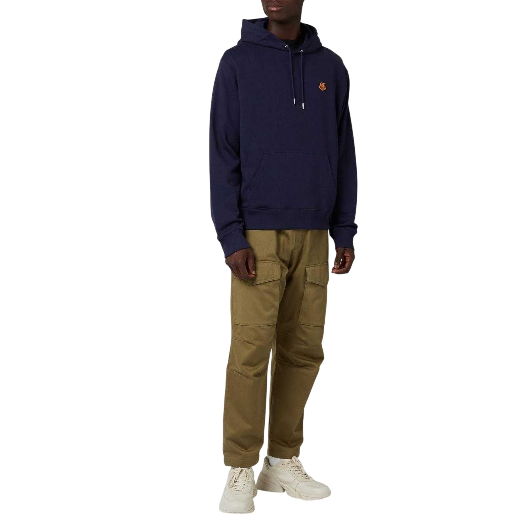 Blue - Lifestyle - Kenzo Mens Logo Hoodie