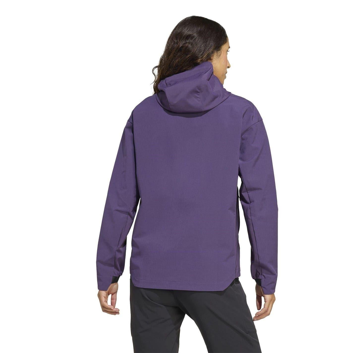 Plum - Back - Adidas Womens-Ladies Terrex Multi Soft Shell Jacket