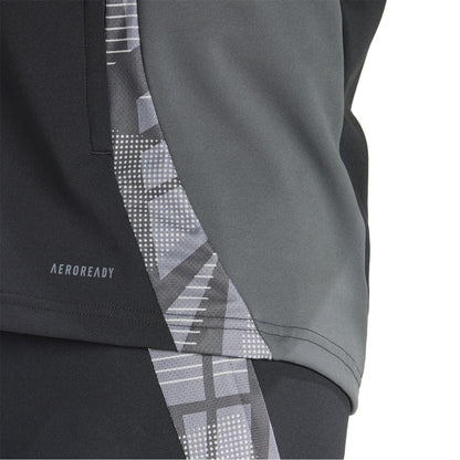 Black-Dark Grey - Back - Adidas Mens Tiro 24 Competition Training Tracksuit Top