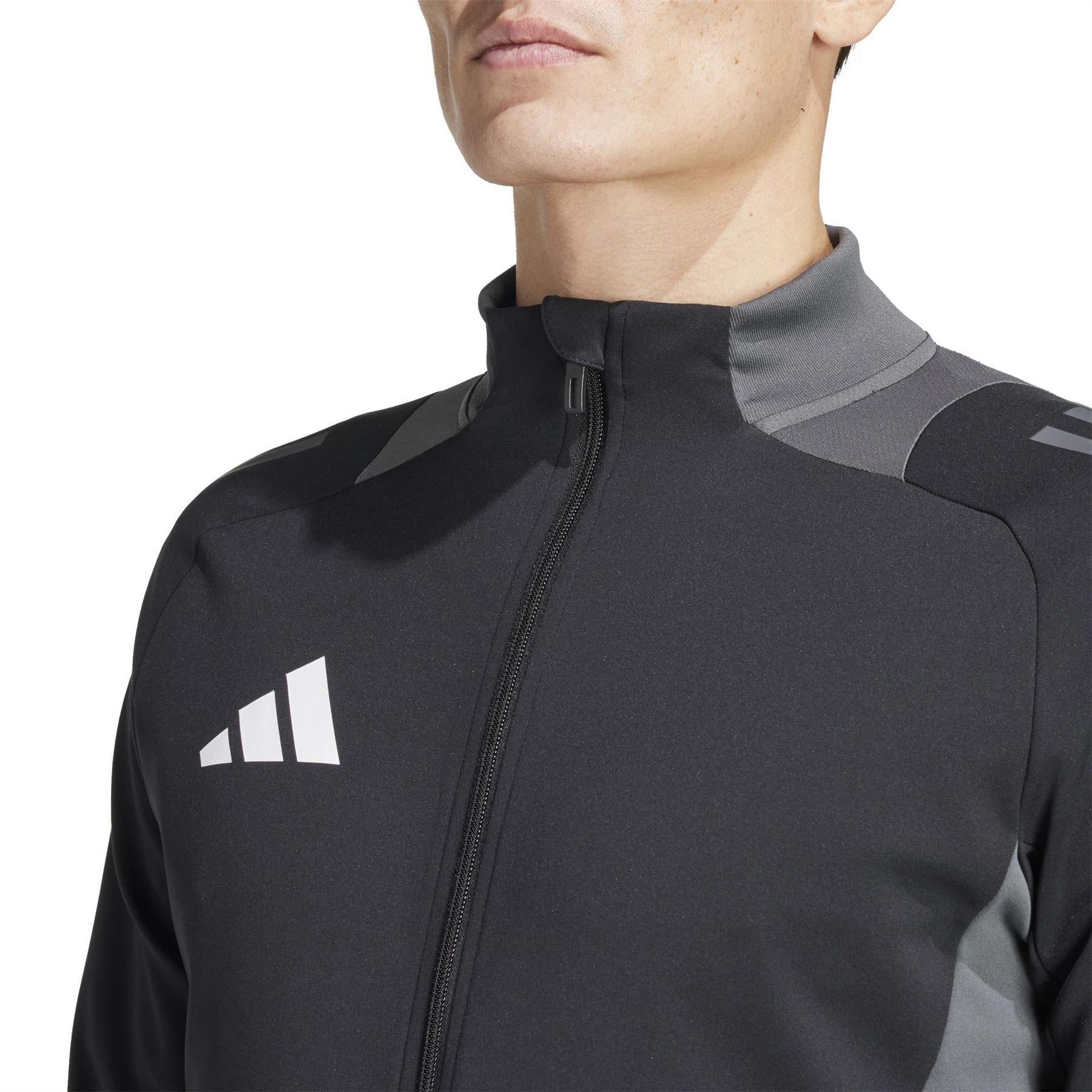Black-Dark Grey - Side - Adidas Mens Tiro 24 Competition Training Tracksuit Top