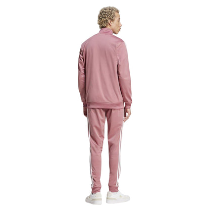 Crimson - Back - Adidas Mens Striped Track Jacket