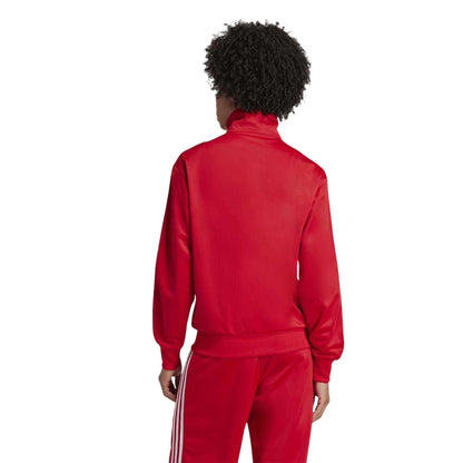 Red - Back - Adidas Womens-Ladies Firebird 3 Stripes Track Top