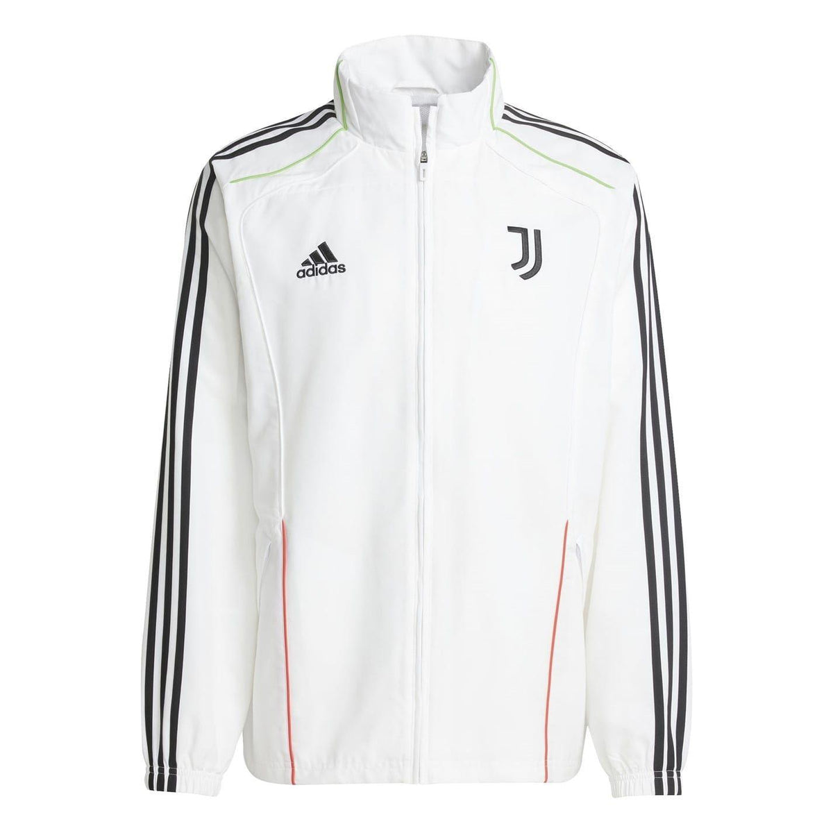 White-Black - Front - Adidas Mens Juventus Track Jacket