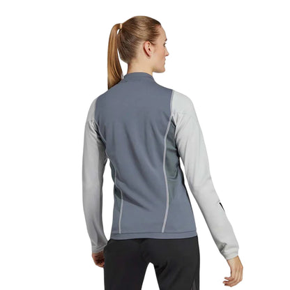 Grey - Back - Adidas Womens-Ladies Tiro 23 Logo Track Jacket