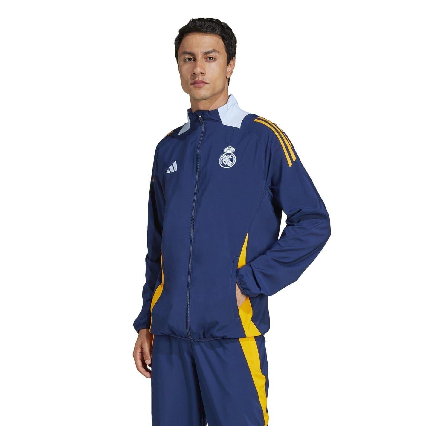 Navy-Orange - Lifestyle - Adidas Mens 24-25 Real Madrid CF Anthem Jacket