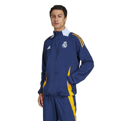 Navy-Orange - Lifestyle - Adidas Mens 24-25 Real Madrid CF Anthem Jacket