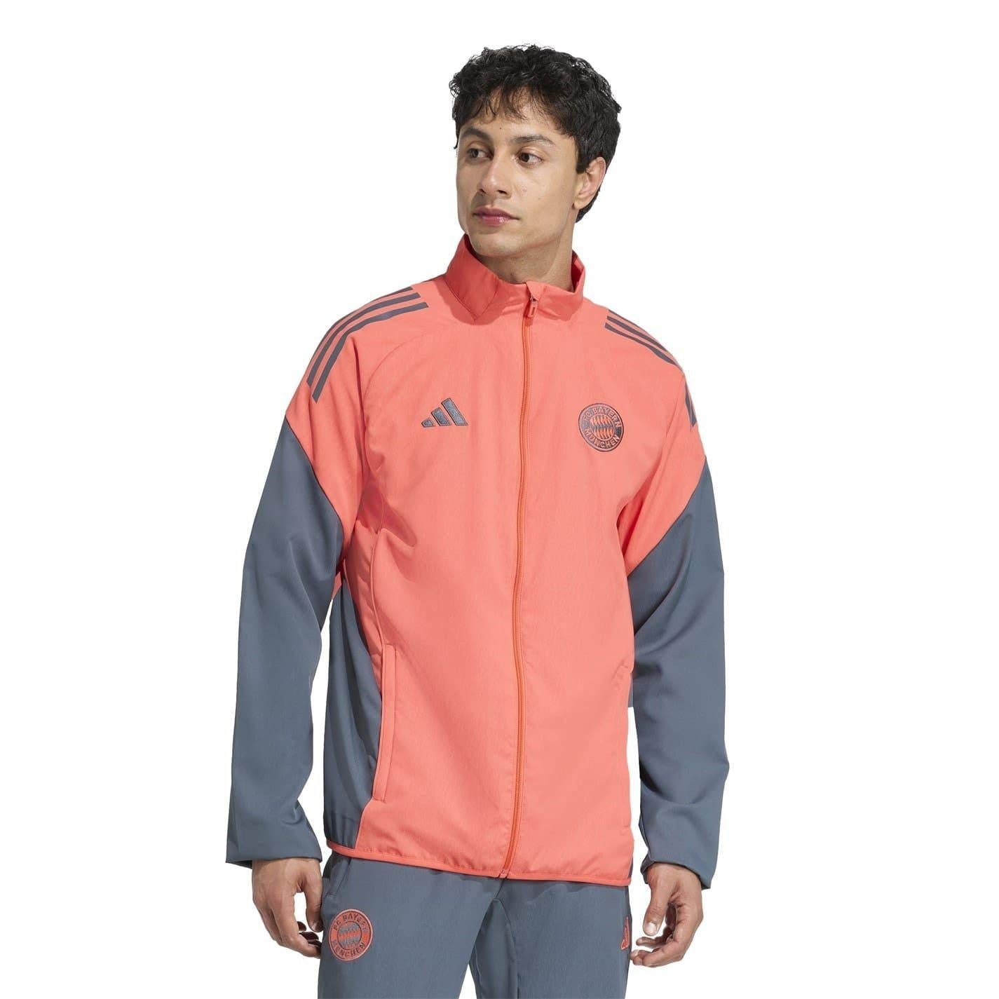 Orange - Side - Adidas Mens Tiro 25 Competition FC Bayern Munich Track Jacket