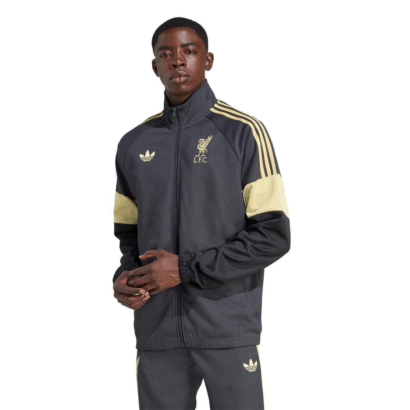 Black - Pack Shot - Adidas Mens Liverpool FC Track Jacket