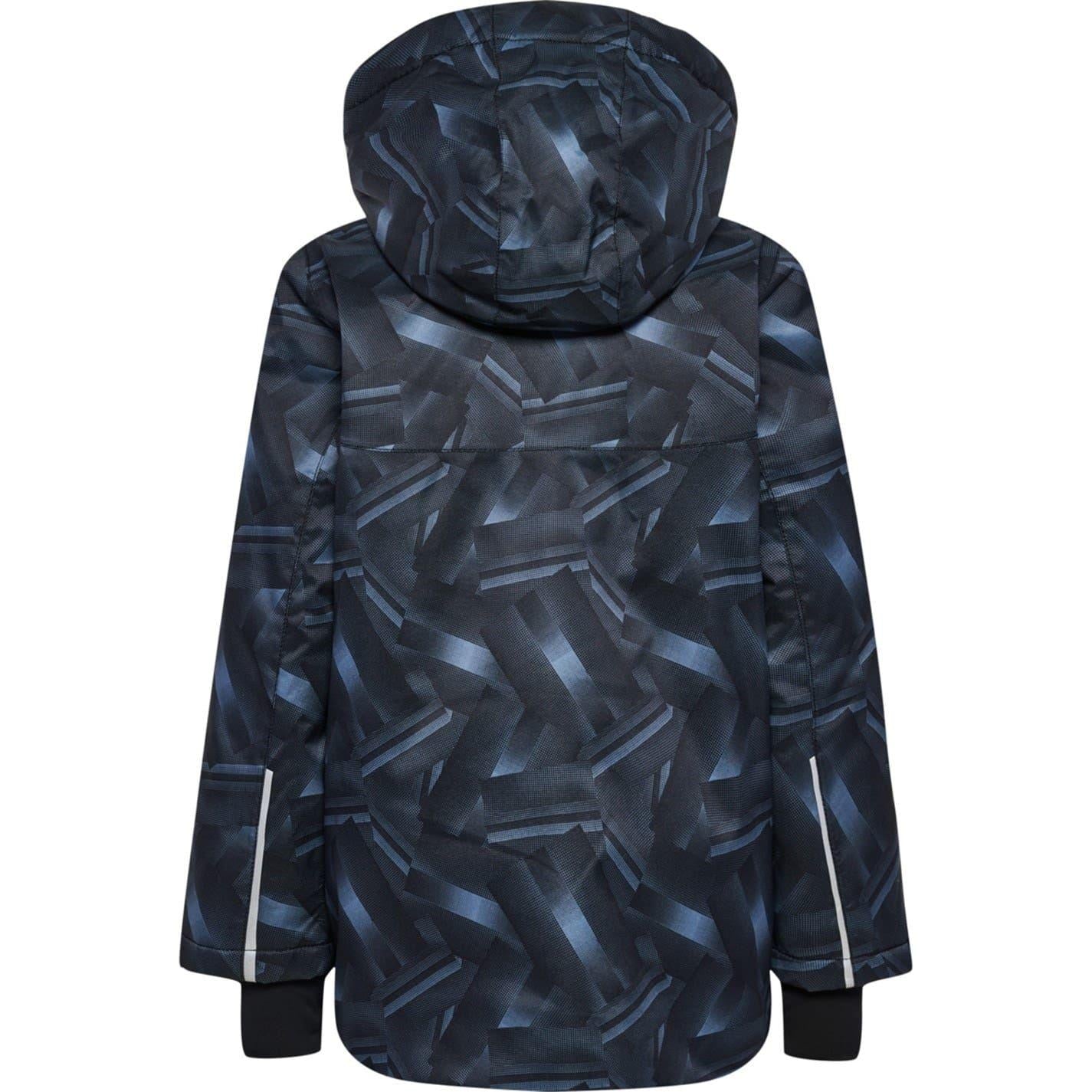 Bering Sea Melange - Back - Hummel Childrens-Kids Geometric Puffer Jacket