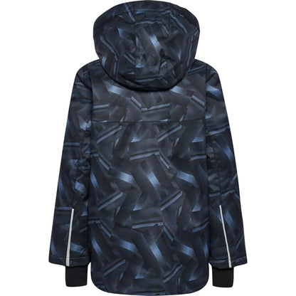 Bering Sea Melange - Back - Hummel Childrens-Kids Geometric Puffer Jacket