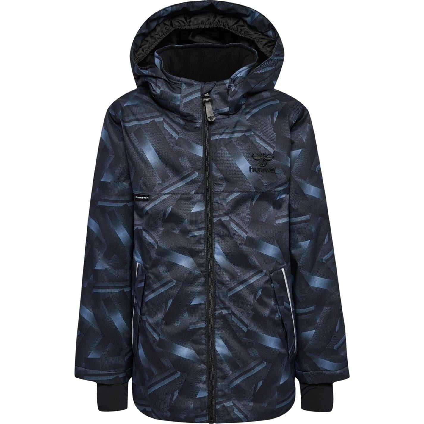 Bering Sea Melange - Front - Hummel Childrens-Kids Geometric Puffer Jacket