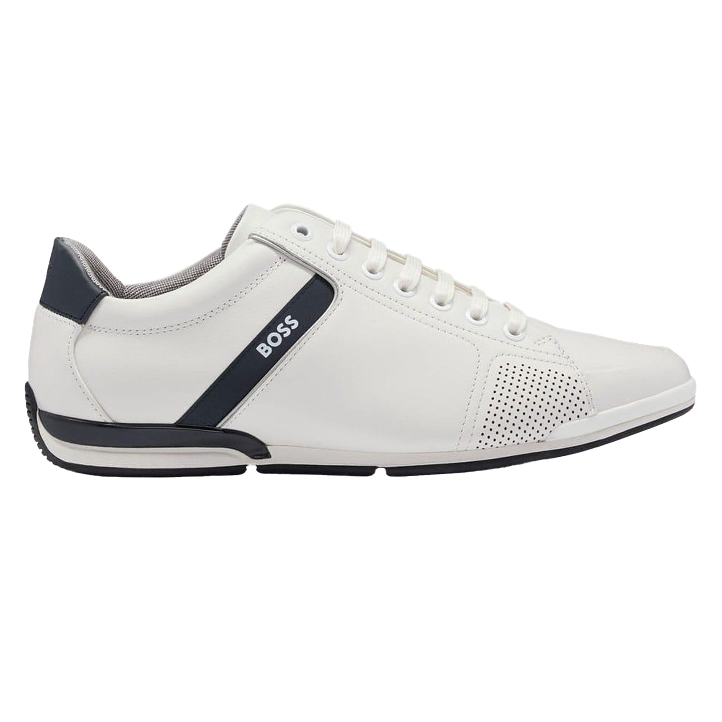 White - Back - Boss Mens Saturn Low Cut Trainers