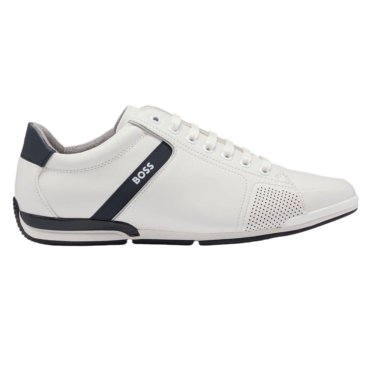 White - Back - Boss Mens Saturn Low Cut Trainers