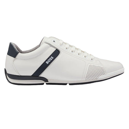 White - Back - Boss Mens Saturn Low Cut Trainers