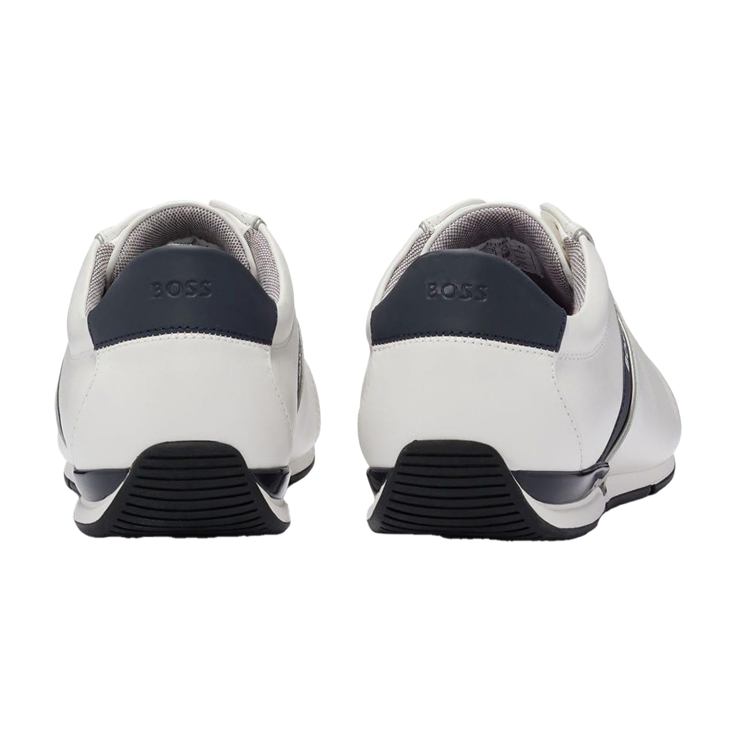 White - Lifestyle - Boss Mens Saturn Low Cut Trainers