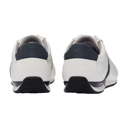 White - Lifestyle - Boss Mens Saturn Low Cut Trainers