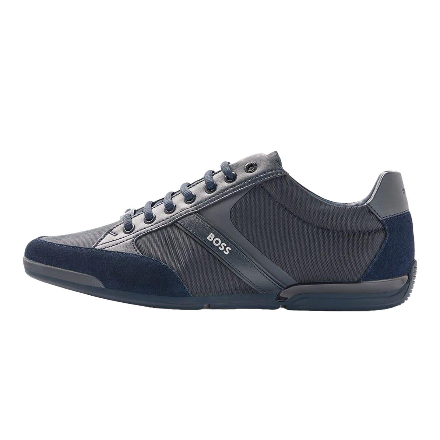 Dark Blue - Back - Boss Mens Saturn Low Cut Trainers