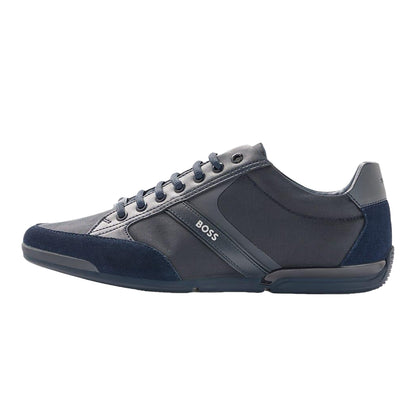 Dark Blue - Back - Boss Mens Saturn Low Cut Trainers