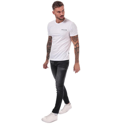Black - Pack Shot - Duck and Cover Mens Maylead Cotton Denim Faded Slim Jeans