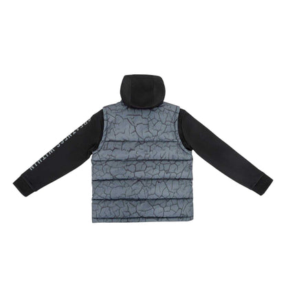 Charcoal - Back - Everlast Boys Cracked Effect Hybrid Jacket